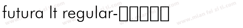 futura lt regular字体转换
